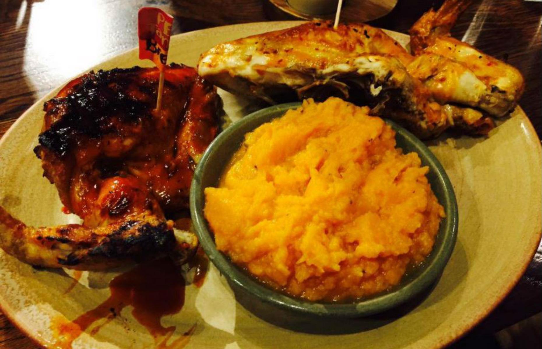 Nandos: BBQ sauce on your chicken